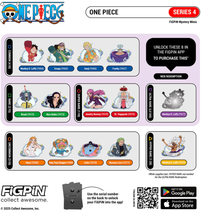 One Piece - FigPin - Mystery Series 4